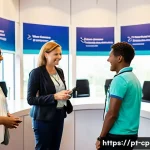 놀이치료사 취업 박람회 정보 - **Prompt 1: Vibrant Professional Networking at a Play Therapy Congress**
A diverse group of play...