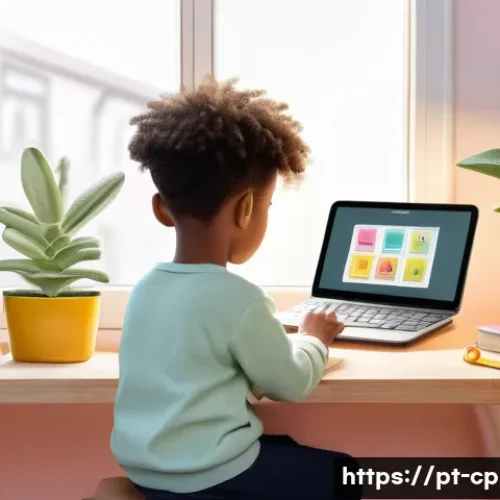 Home 33 놀이치료사로서 온라인 상담 활용 - A cozy and bright virtual therapy room setting for a child’s online session, featuring a well-lit ho...