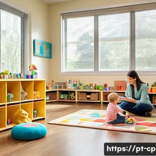Home 31 놀이치료사 이직 성공기 - A warm and inviting therapy room designed for play therapy with children, featuring colorful educati...