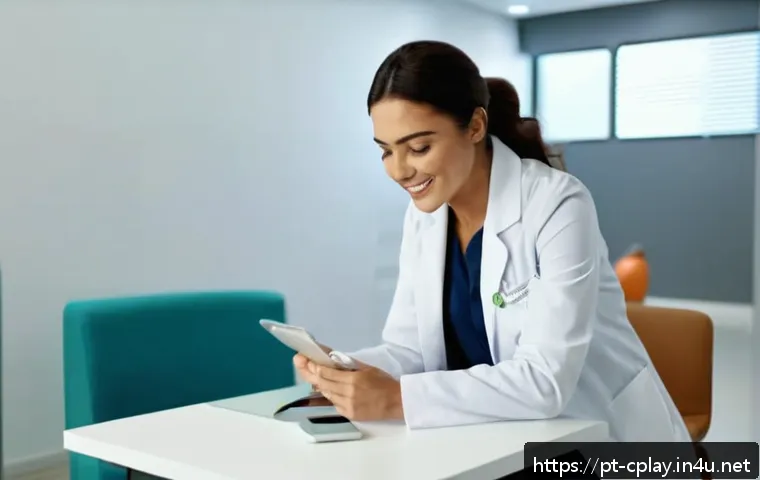 놀이치료사 채용 공고에서 확인해야 할 점 - A professional occupational therapist in a modern clinic setting during daytime, wearing professiona...